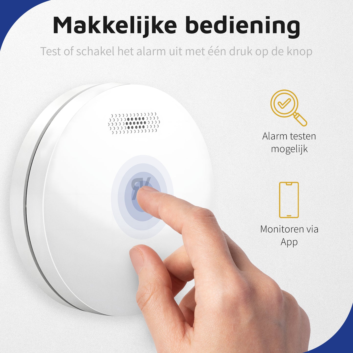 Slimme Rook Melder met WIFI en 10 jaar batterij