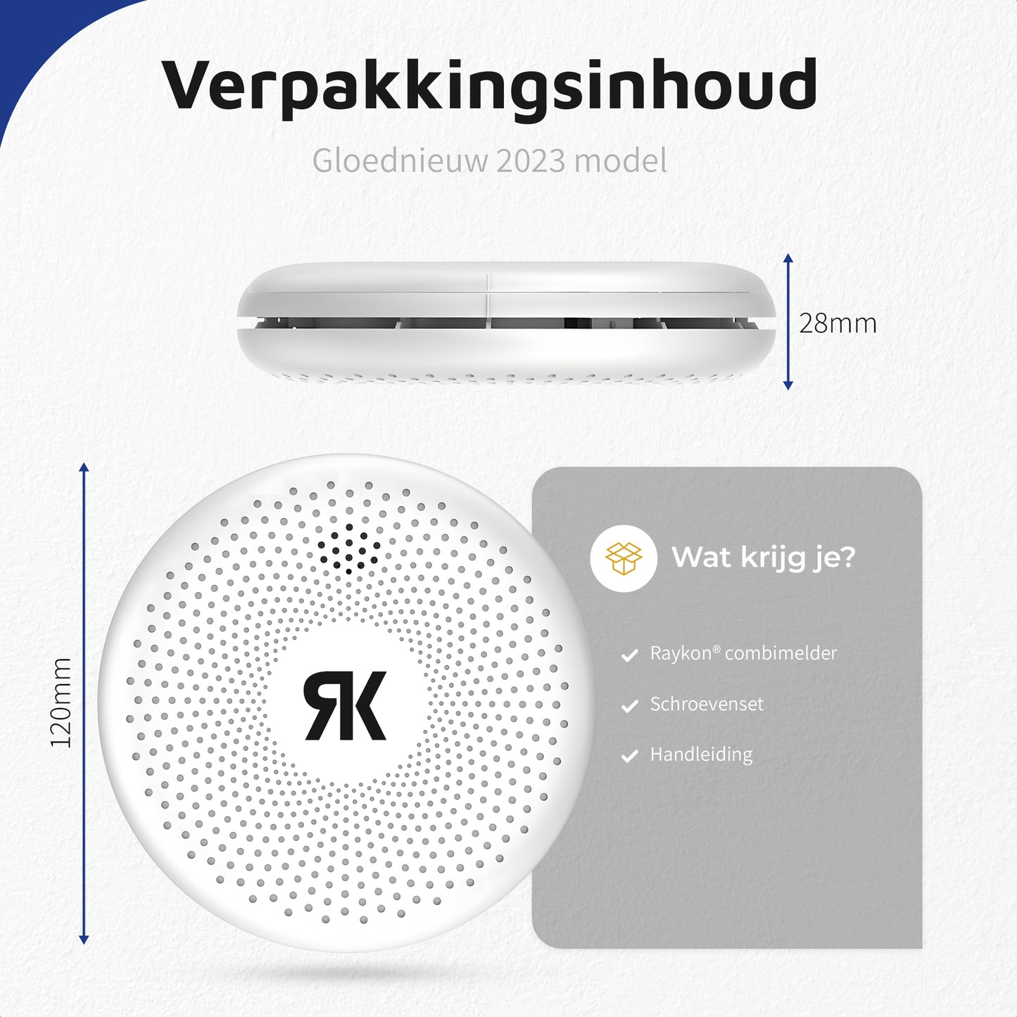 Slimme Combimelder met 10 jaar batterij - Rookmelder en Koolmonoxidemelder