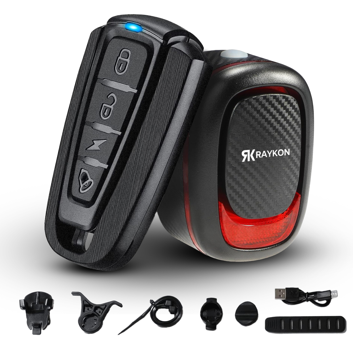 Fiets alarm met Afstandsbediening en Achterlicht