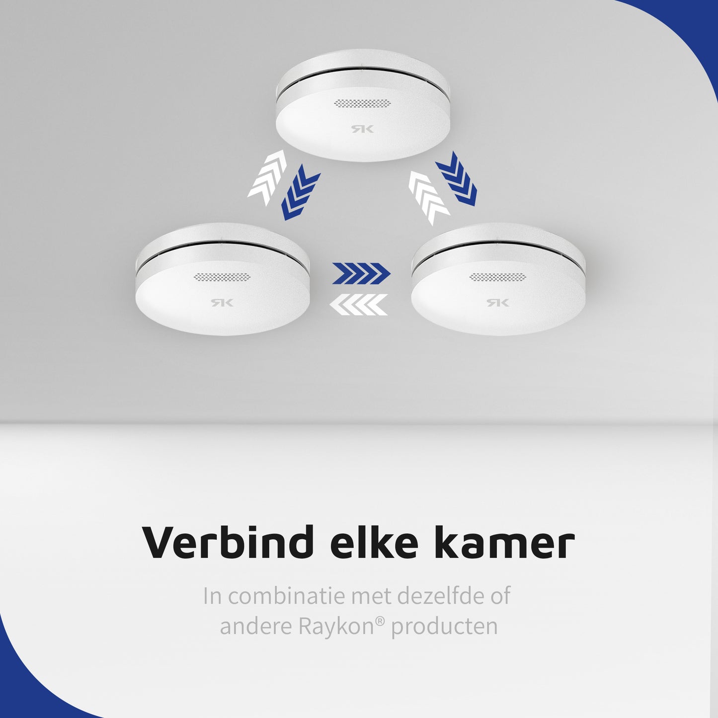 Slimme Rook Melder met WIFI en 10 jaar batterij