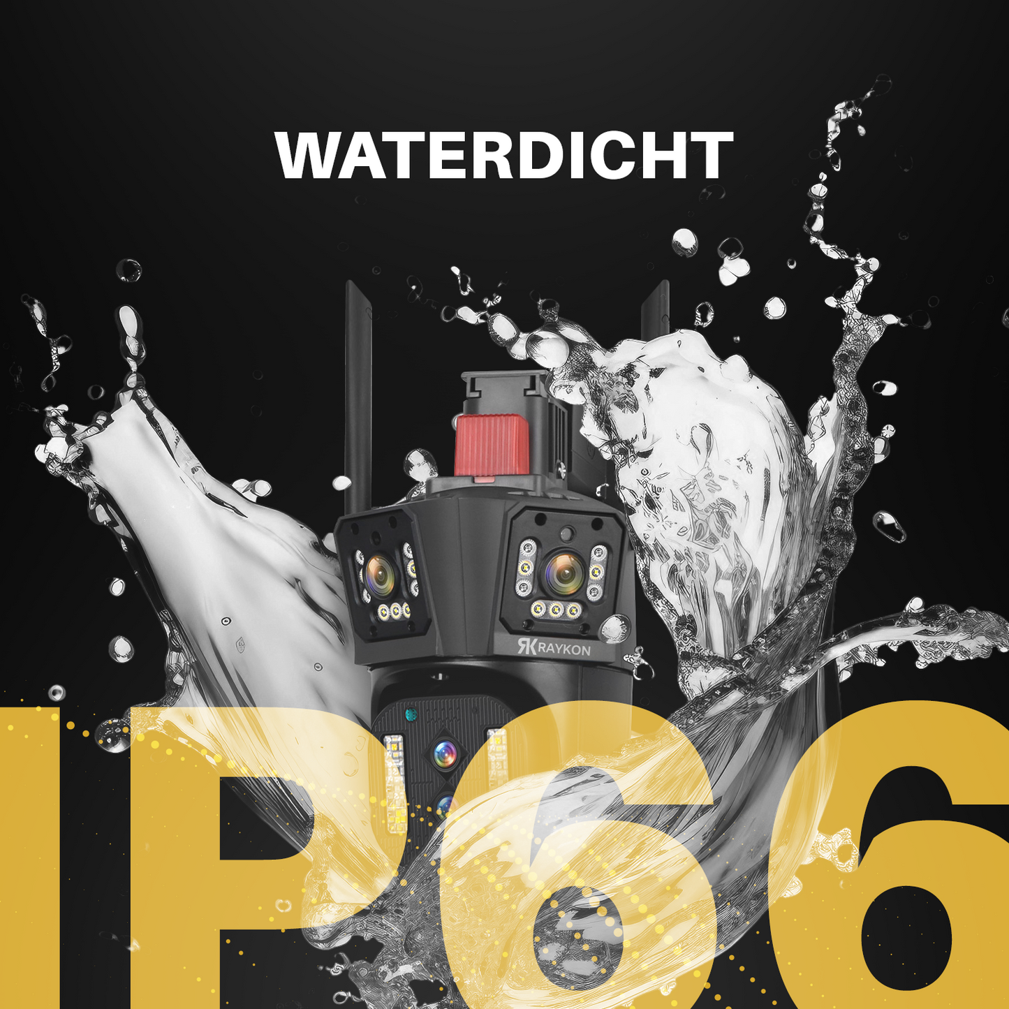 Beveiligingscamera met Nachtzicht - Met WIFI & App - Inclusief 128gb SD-kaart