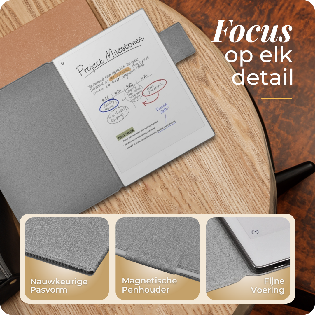 Klassieke Hoes Geschikt voor reMarkable Paper Pro
