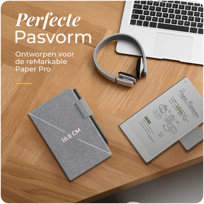 Klassieke reMarkable Paper Pro Move Hoes - Textiel Look - Kunstleer (PU)