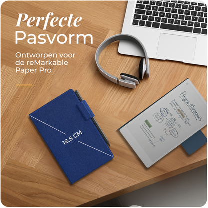Klassieke reMarkable Paper Pro Move Hoes - Textiel Look - Kunstleer (PU)