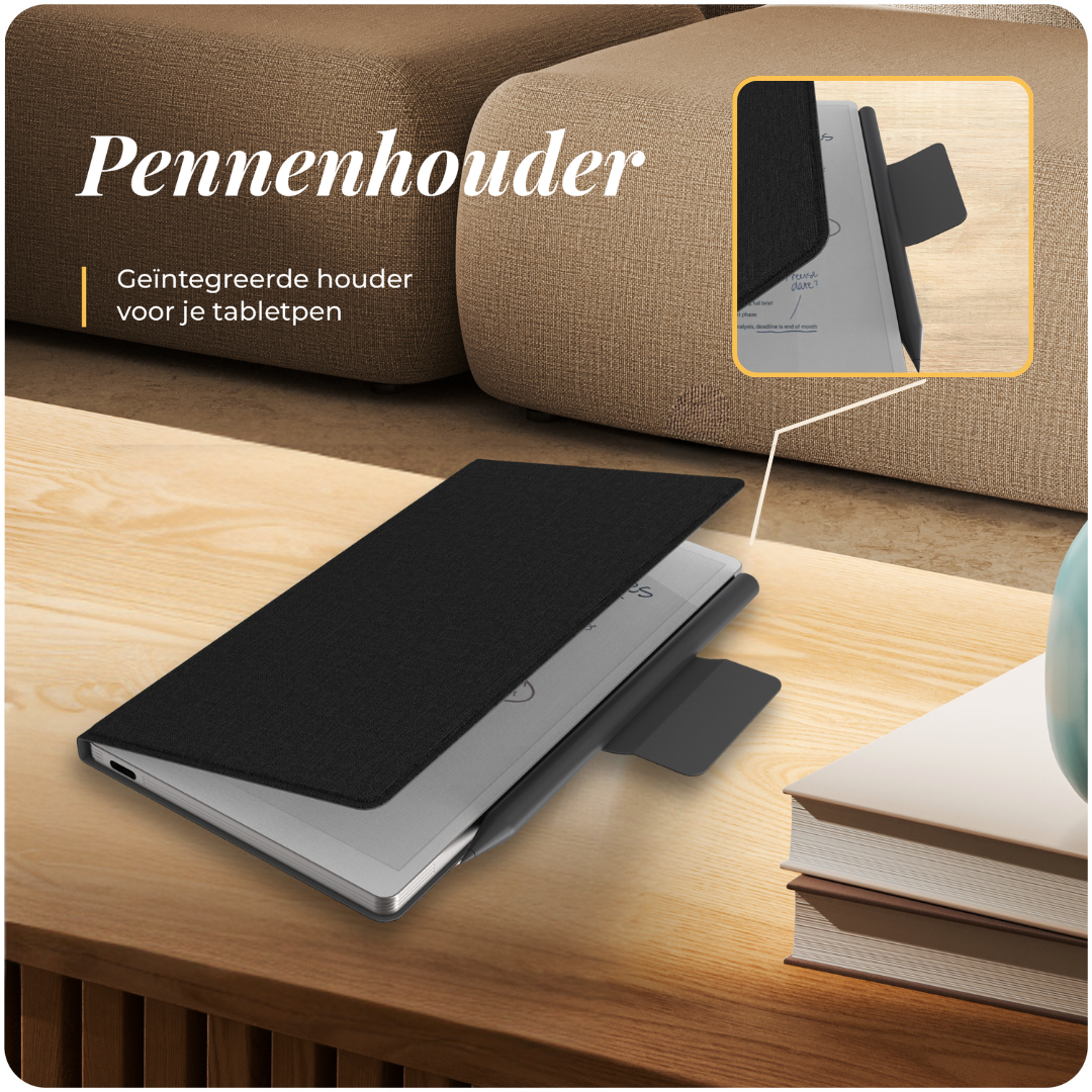 Klassieke reMarkable Paper Pro Move Hoes - Textiel Look - Kunstleer (PU)