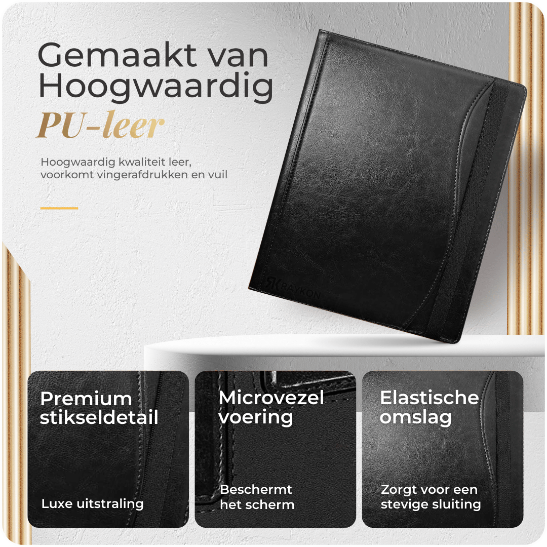 Luxe Stiksel Hoes Geschikt voor reMarkable Paper Pro - Cognac